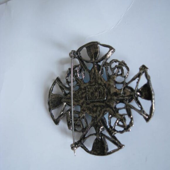 Lot of 2 Lg Vtg Brooches - Picture 6 of 11